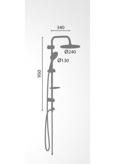 Monavit Slim Jet Black Tepe/Yağmurlama Duş Takımı Seti Mvt3030 Diğer