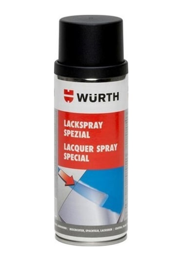 Würth 650°C Isıya Dayanıklı Mat Siyah Boya 400Ml. Made In German