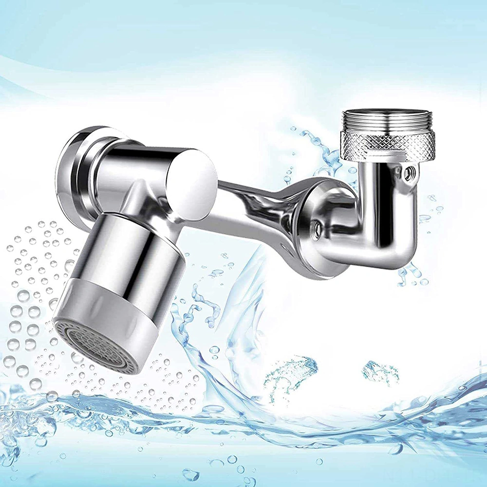 Dofolink Gümüş Ev Fıçısı Uzatıcı - 3x360 Döner Mekanik Kolu, Duvarlı Ve Köpürtü Modlu Çift Su Akışı Gümüş