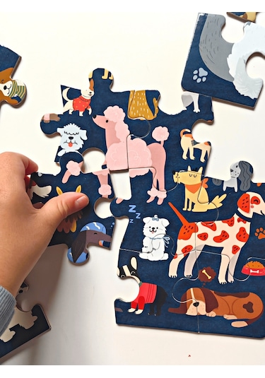 Doerkids Kediler Ve Köpekler 2'Li Puzzle 2 X 24 Parça