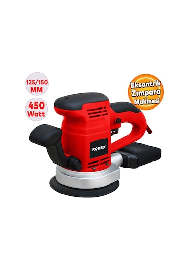Rodex RDX377 Eksantrik Zımpara Makinesi 450W 125 MM