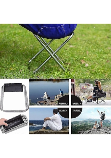 Bloomnest Altın Kamp Sandalyesi, Katlanır Balıkçılık Sandalyesi, Hafif Seyahat Sandalyesi, Oxford Kumaş, Dayanıklı, Kompakt, Taşınabilir Altın