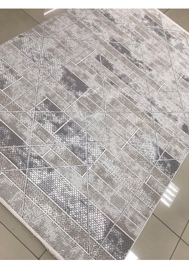 Merinos Halı Ritim 73338 071 Serisi Salon Oturma Yatak Odası Halısı Kahverengi - Bej