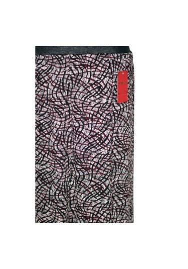 Hesna Kadın Betül 8 Parça Lastikli Astarsız Siyah Etek Desen 38 Siyah