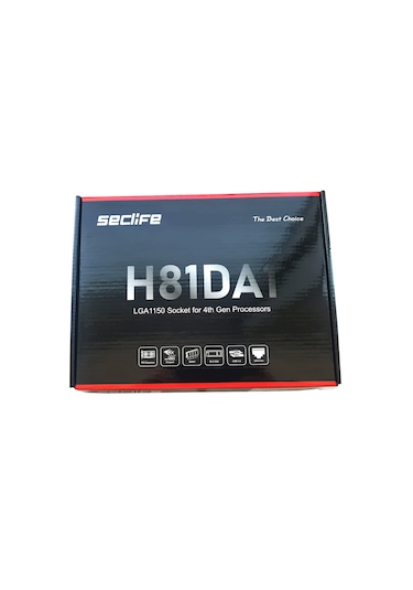 Seclife H81 H81DA1 Intel H81 1600 MHz(OC) DDR3 Soket LGA1150 mATX Anakart