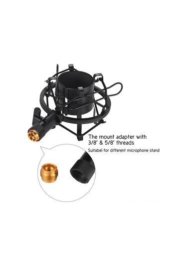 Didadodo Springsun Pro Metal Mikrofon Şok Tutucu - 43-46mm, Titreşim Önleyici Yayın/kayıt İçin