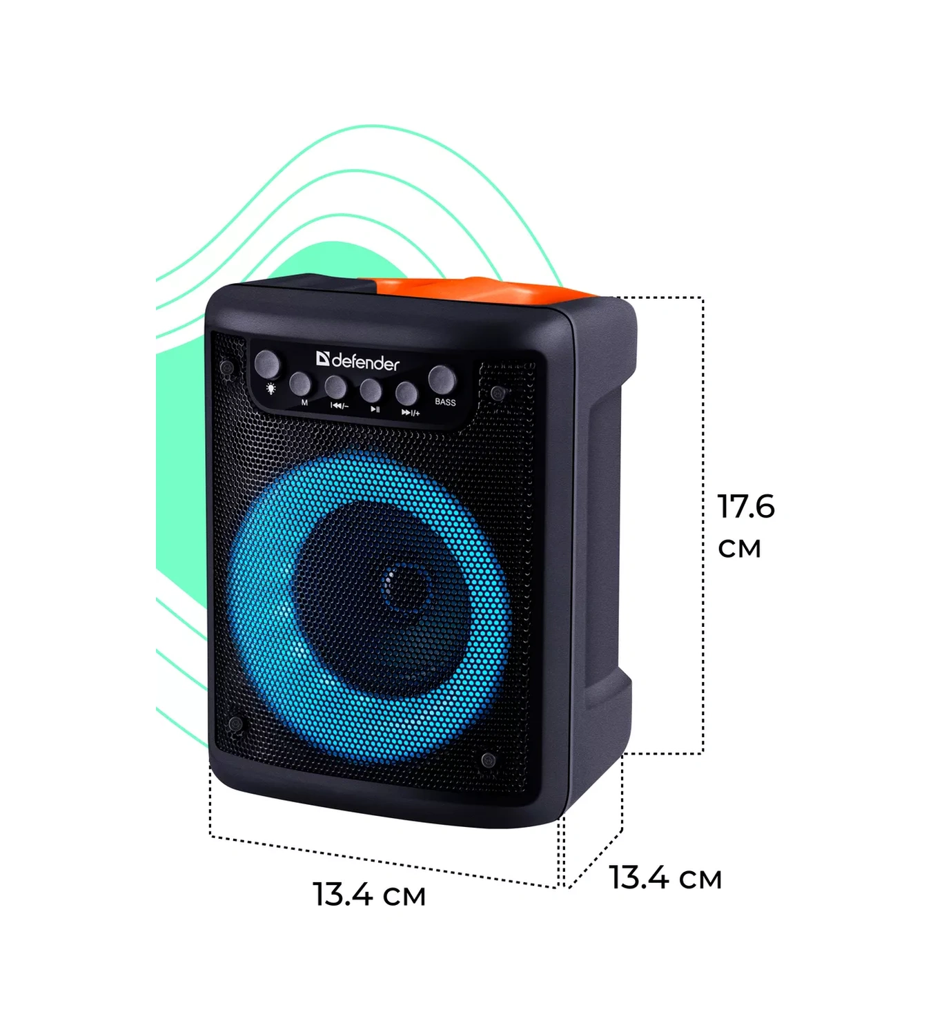Defender Kablosuz Bluetooth Hoparlör Aydınlatmalı 203754415