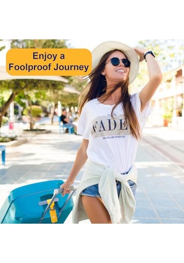 Geeksen 6 Adet Plastik Bagaj Etiketi - İsim Kartı İçeren Seyahat Çantası Etiketleri, Güvenli Ve Tanınabilir Bagajlar İçin