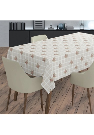 Pvc Elyaf Astarlı Çiçek Desenli Masa Örtüsü Colibri