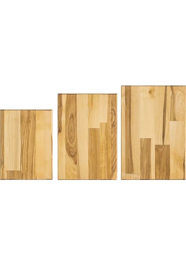 Elan Gallery Kesme Tahtası 3 Adet, Standlı 234251396 Kahverengi