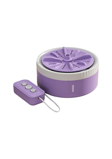 Sones Mini Taşınabilir İç Çamaşırı Çorap Türbin Çamaşır Makinesi, Renk: Mor Üç Hızlı Zamanlama