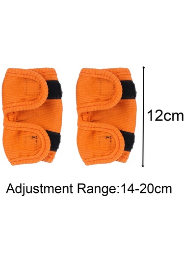 Homyl 2x Pet Diz Pedleri Bacak Desteği Brace Koruyucu Turuncu-l