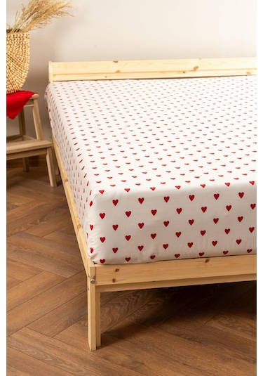 Soley Mix & Match Hearts %100 Pamuk Tek Kişilik Düz Çarşaf Renkli