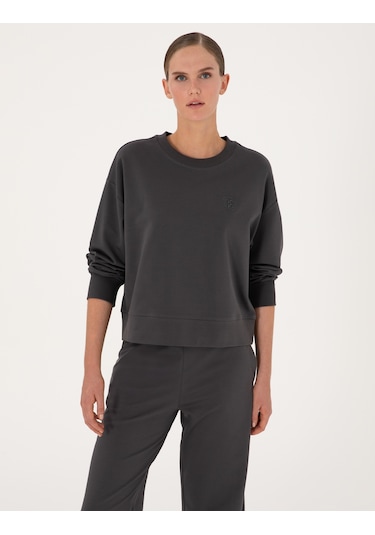 Pierre Cardin Kadın Antrasit Sweatshirt 50314963-vr006 Antrasit