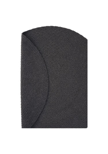 Cool Halı Glenn 611 Antrasit Banyo Halısı Yuvarlak Hol Halı Hasır Dokulu Banyo Paspası Mutfak Halısı