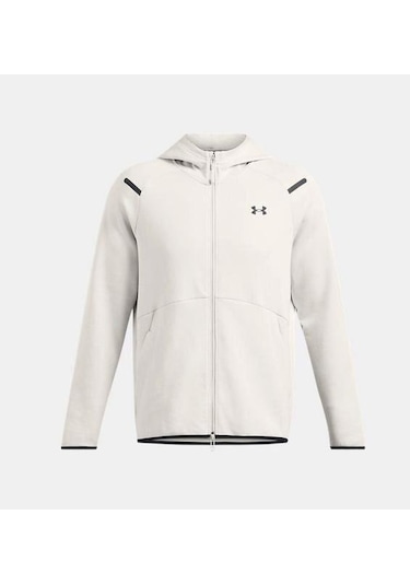 Under Armour Unstoppable Flc Fz Hd Eu Erkek Sweatshirt 1389352-110 Beyaz-beyaz Beyaz