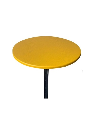 Trendooze Homyl Yuvarlak Masa Örtüsü 27,5-33,5 Inç Sarı Sarı Yemek Masası Evinize Konforlu Hava Sarı