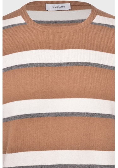 Gran Sasso Erkek Kazak 57167 19670 117 Kahve Kahverengi