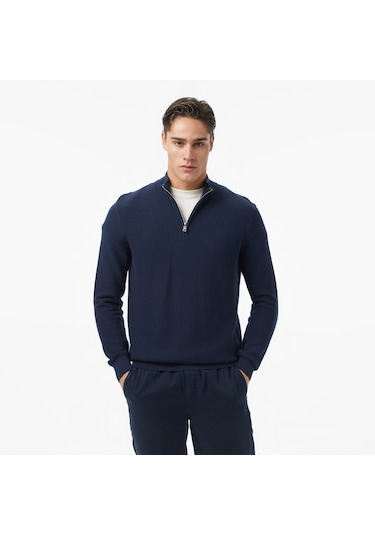 Nautica Erkek Lacivert Classic Fit Kazak Düz S57230t Lacivert
