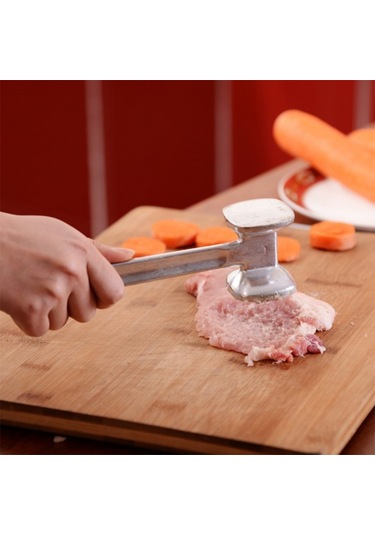 Maiyame Alüminyum Küçük Boy Çift Taraflı Et Tokma Çekiç - Steak Ve Izgara Malzemesi Ev Kullanıma Uygun Cj07077