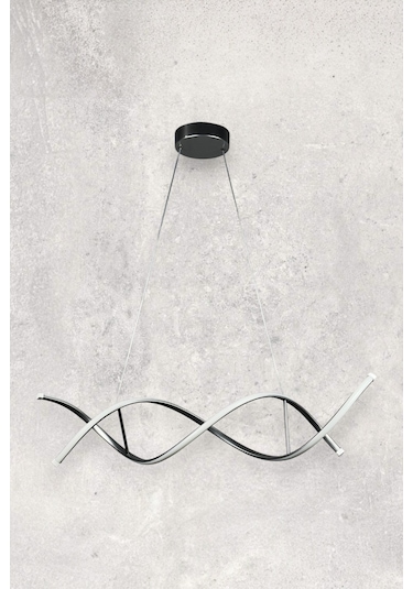 Lumora Gri Renk Beyaz Ledli Cafe - Mutfak - Salon 2 Li Led Avize Gri