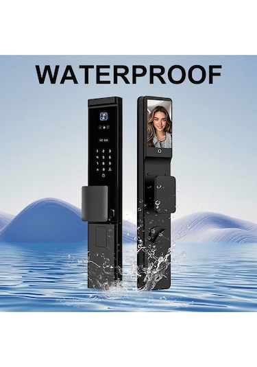 Akıllı Kapı Kilidi Yüz Tanıma, Parmak İzi, Şifre, Kart ve Uygulama