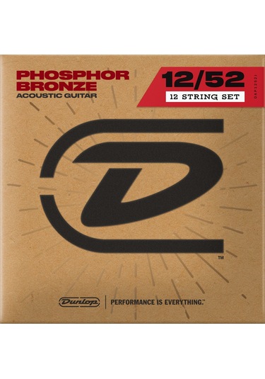 Jim Dunlop Dap1252J Medium 12 Telli Akustik Gitar Teli 12/12–52/