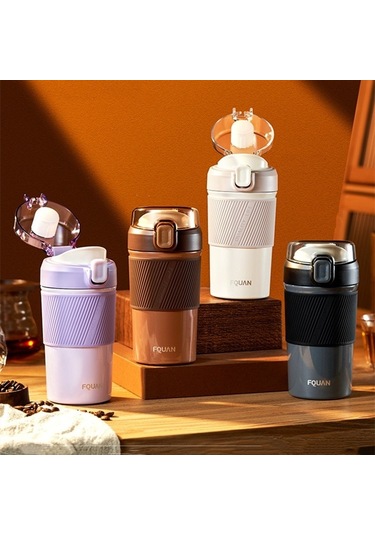 Dinosaurs Paslanmaz Çelik Kahve Kupa Termos Araba Kupa Bardak Güzel Hediye-351 Altın