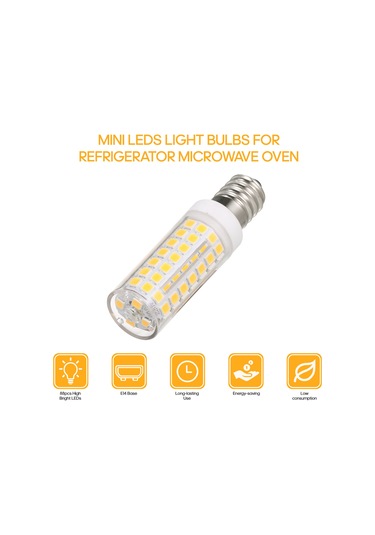 Gajeena E14 Led Ampul: 12w, 88 Işık, 6000k Beyaz Işık, Mikrodalga, Buzdolabı Ve Davlumbaz Aydınlatması İçin İdeal