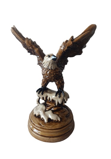 10cm -18cm Ebatlarında Kırılmaz Polyester,sarı Renk Kartal Biblo