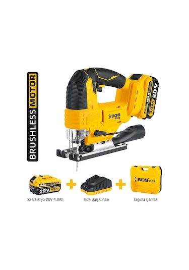 Sgs SGS5545 Akülü 20 Volt 4 Amper Dekupaj Makine Seti Çift Akülü