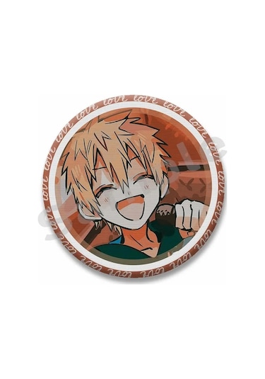 Snapbuy Anime Hanako-kun Pimleri Yugi Amane Yashiro Nene Rozeti Broş Cosplay Aksesuarı Zümrüt Yeşilaçık Sarı Renk Açık Sarı Renk