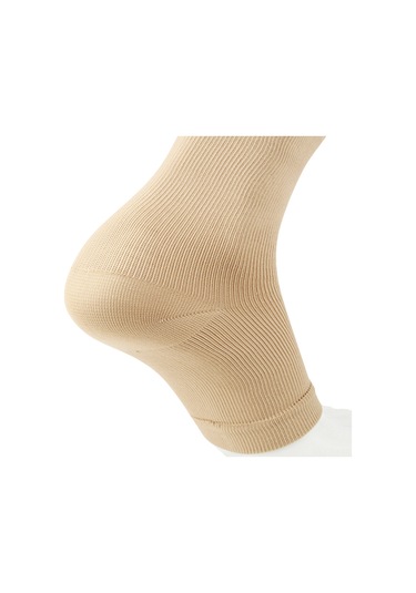 Folinda Spor Kompresyon Çorapları, Ayağın Ucu Açık, Yan Rıhtım, Ağrı Ve Şişlikten Kurtulma, Erkek/kadın, Bej, L/xl 33124 Bir Çifti Bej