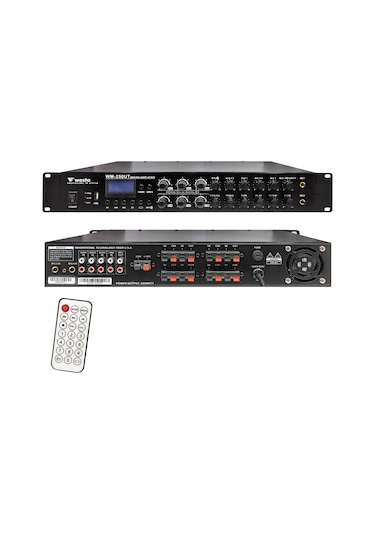 MİXER ANFİ TRAFOLU 6 BÖLGE 250W BT/USB/MP3 WESTA WM-250UT