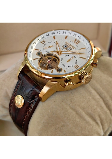 Raymond Star Pilsiz Otomatik Erkek Kol Saati Altın