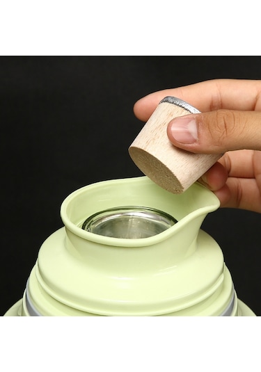 Cbtx Sıcak Su Şişesi Yalıtımlı Su Isıtıcısı Fişi Ahşap Tıpa Termo Şişe Kapağı, Stil: Yüksek Kemer 5 Lbs