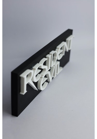 Resident Evil - 3 Boyutlu Tabela - 20cm X 6.5cm X 1.5cm