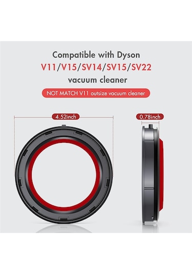 V11/v15/sv14/sv15/sv22 İçin Toz Haznesi Üst Sabit Sızdırmazlık Halkası