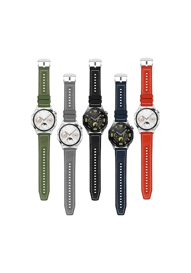 Huawei Gt2 46mm Uyumlu Sbt- Krd-102 22mm Silikon Kordon-turuncu