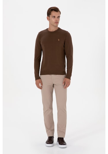 U.s. Polo Assn. Erkek Kahverengi Kazak /triko 50313713-vr029 Kahverengi