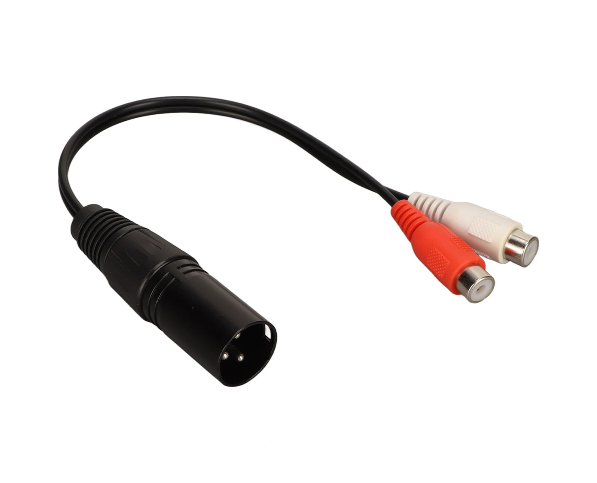 Shineyee Xlr Erkekden 2 Rca Dişiye Y Bölücü Kablosu - Gürültü Engelleme, 24k Altın Kaplama, Mikser Ve Amfi İçin Ses Aktarımı