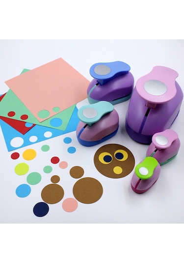 Yuvarlak Embosser Çocuk El Aletleri, Renk Rastgele Teslimat, Stil: 8805 16mm