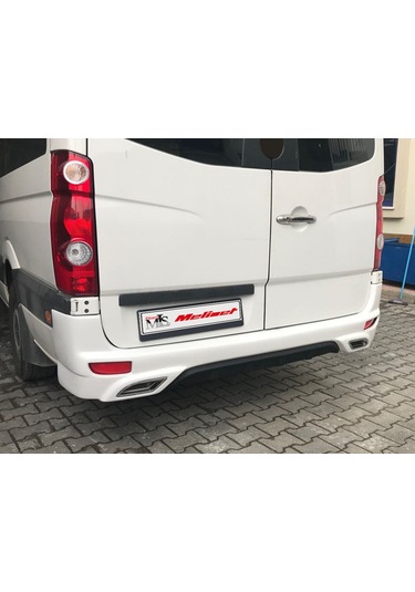 Meliset Mercedes Sprinter W906 2014 Facelift Çift Egzos Arka Tampon Geçme