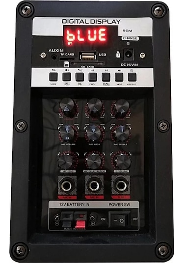 Ultratekno LT-912 Süper Bass Kumandalı Şarjlı 2 Mikrofonlu Hoparlör Sistemi