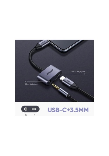 Ebitda Usb C 3.5 Mm Kulaklık Adaptörü, Şarj Ve Ses, Huawei Xiaomi Oneplus Nubia Cihazlar İçin, Uyumluluk Ve Hızlı Şarj