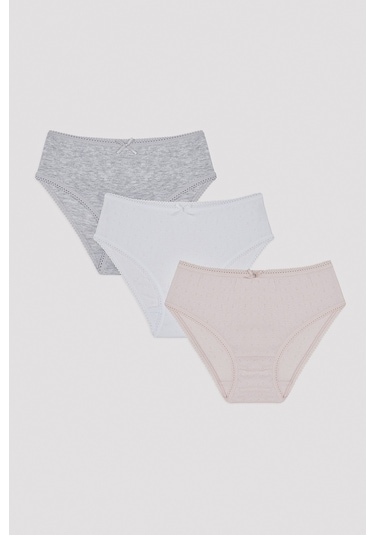 Penti Kız Çocuk Pamuklu 3 lü Slip Külot