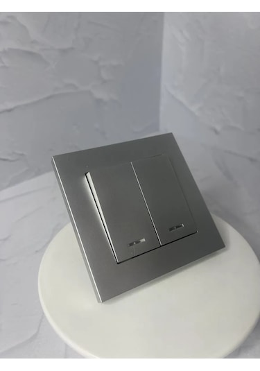 Unıversal Afrodit İki Tuşlu Gömme Işıklı Anahtar 190848170