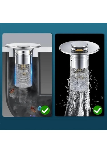 Timnamy Drenaj Filtresi, Açılır Lavabo Tahliye Süzgeci, Paslanmaz Çelik Zemin Tahliye Filtresi