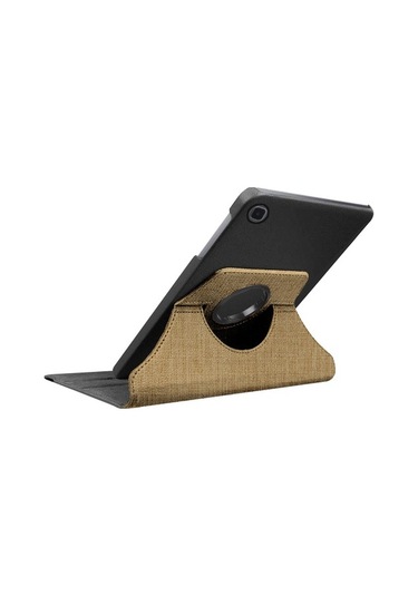 Samsung Uyumlu Galaxy Tab A T510/T515/T517 Kılıf Fabric 360 Derece Döner