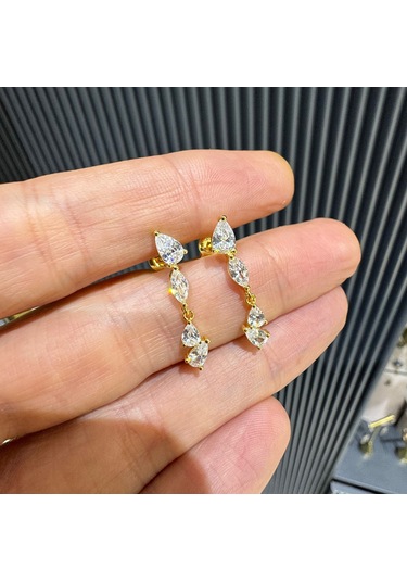 Masaliko Halka Gümüş Küpe Ms3192, 925 Ayar Gümüş Altın